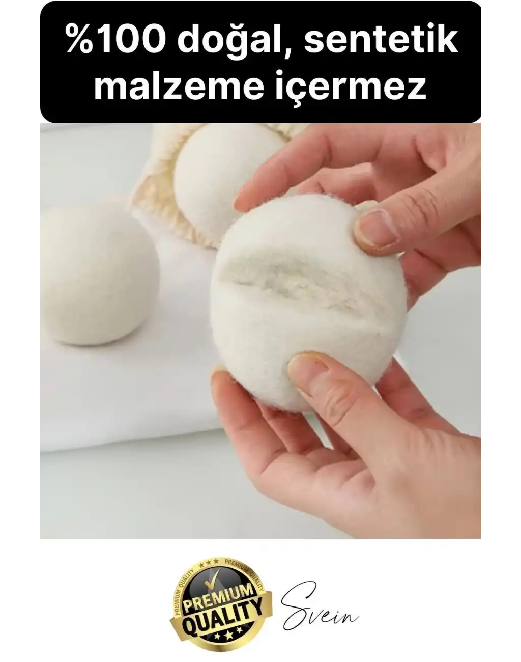 3lü Premium Hediye Kokulu Yün Keçe Çamaşır Kurutma Topu Seti Esans Yağı Koku Doğal Yumuşatıcı