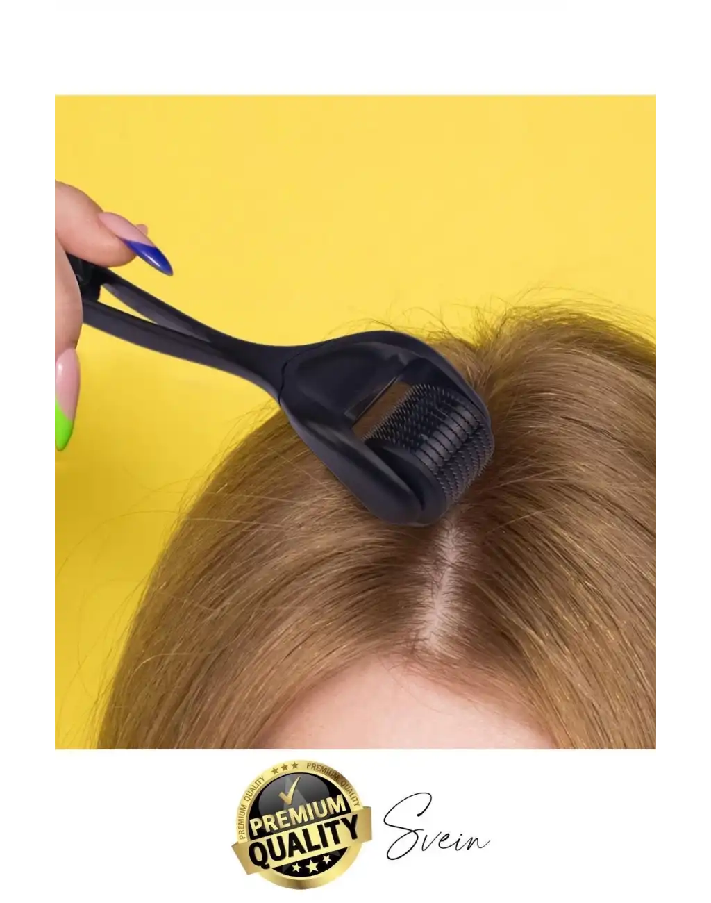 Profesyonel Cilt Bakımı Derma Roller Titanyum İğneli Saç Derisi Sakal Uzatma Büyütme Bıyık Çıkartma