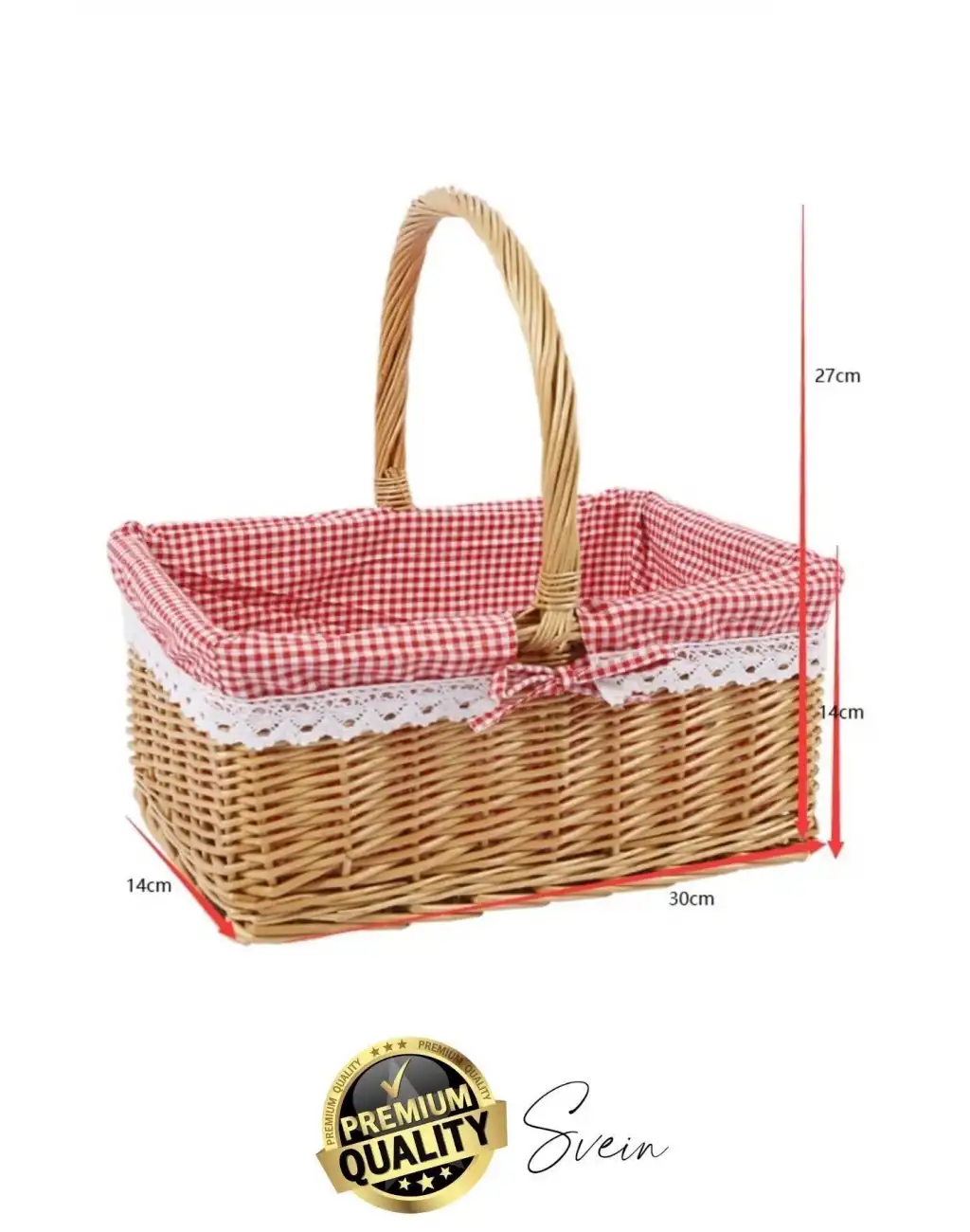 Premium Kamp Piknik Sepeti Yıkanabilir Astar Rattan Yiyecek Rustik Hasır Dokuma Dekoratif Outdoor