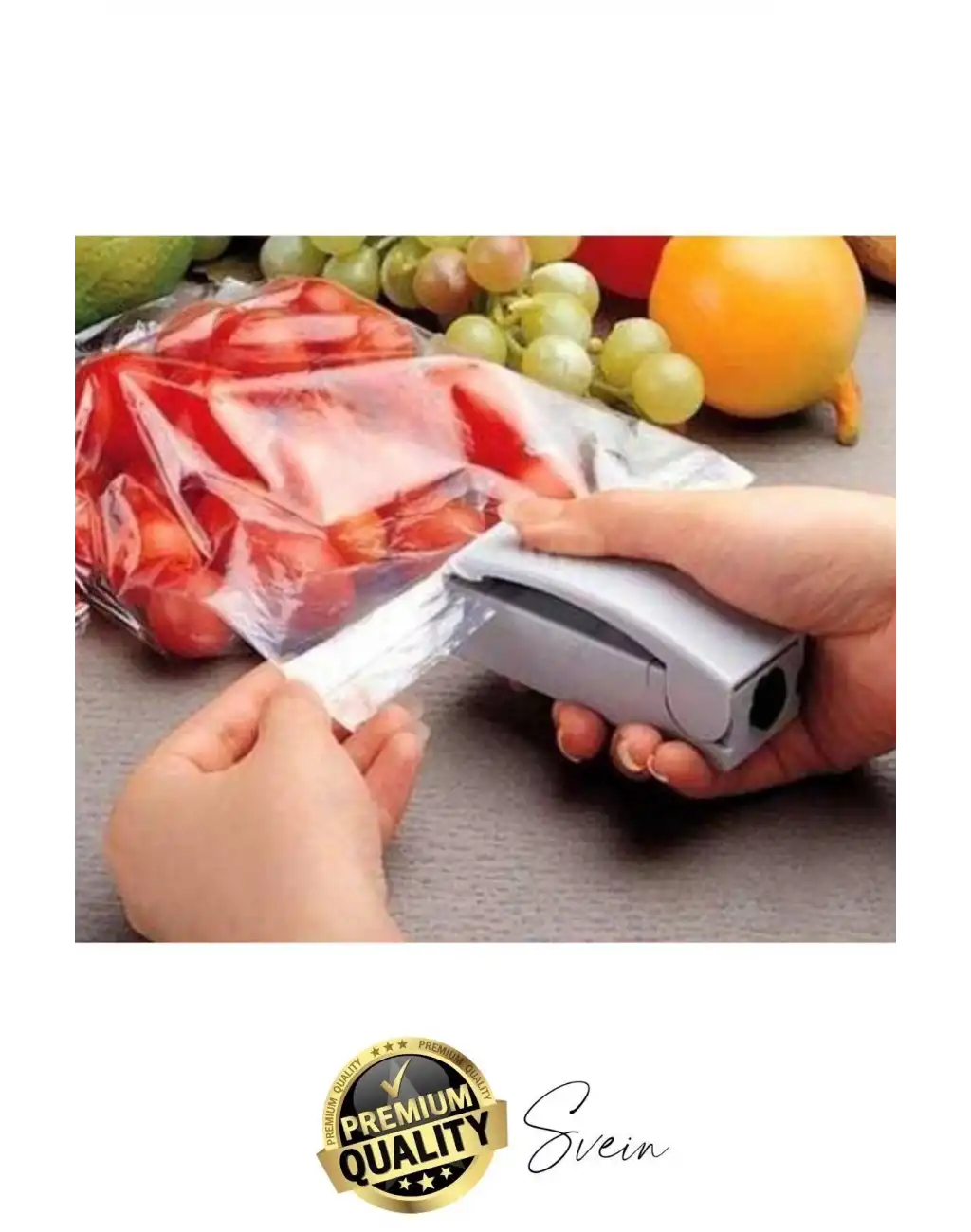 Plastik Poşet Kapatıcı Mühürlü Gıda Sızdırmaz Ambalaj Makinesi Atıştırmalık Paketlik Klipsli Saklama