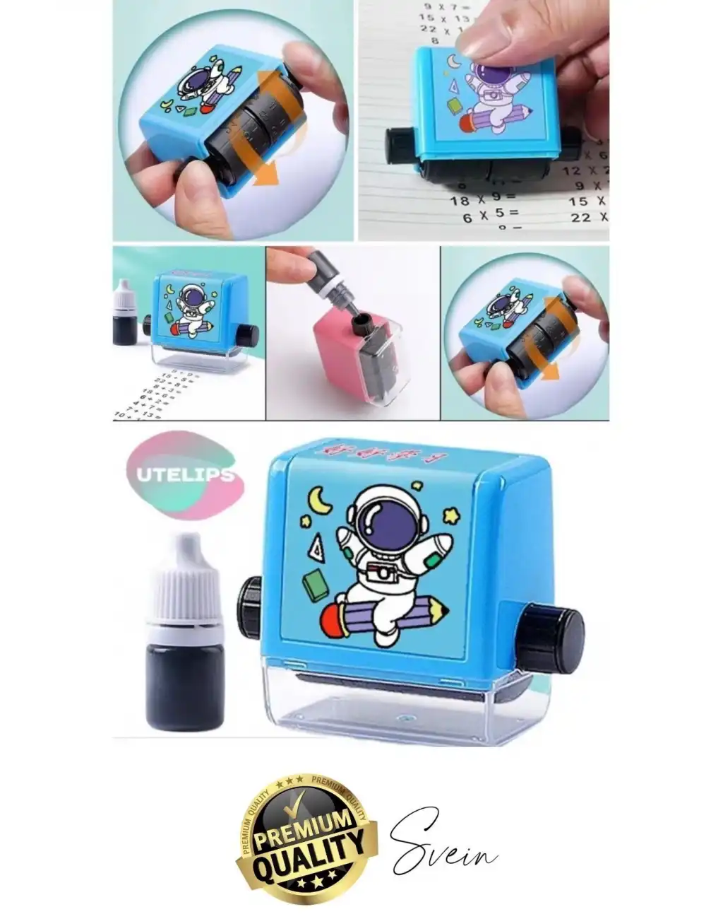 Eğitici Matematik Soru Silindiri Ekleme Toplama Çıkarma Kaydırma Mühür İlkokul Çocuk Alıştırma Kaşe