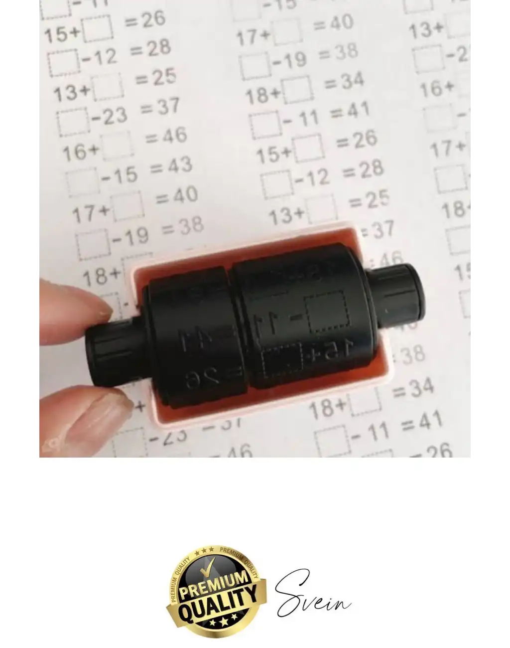 Eğitici Matematik Soru Silindiri Ekleme Toplama Çıkarma Kaydırma Mühür İlkokul Çocuk Alıştırma Kaşe