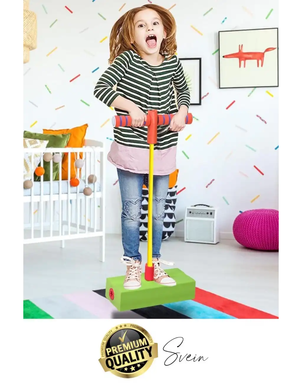 Çocuklar İçin Zıplama Çubuğu Köpük Pogo Jumper Eğlenceli Güvenli Sopa Dayanıklı Atlama Direk Spor