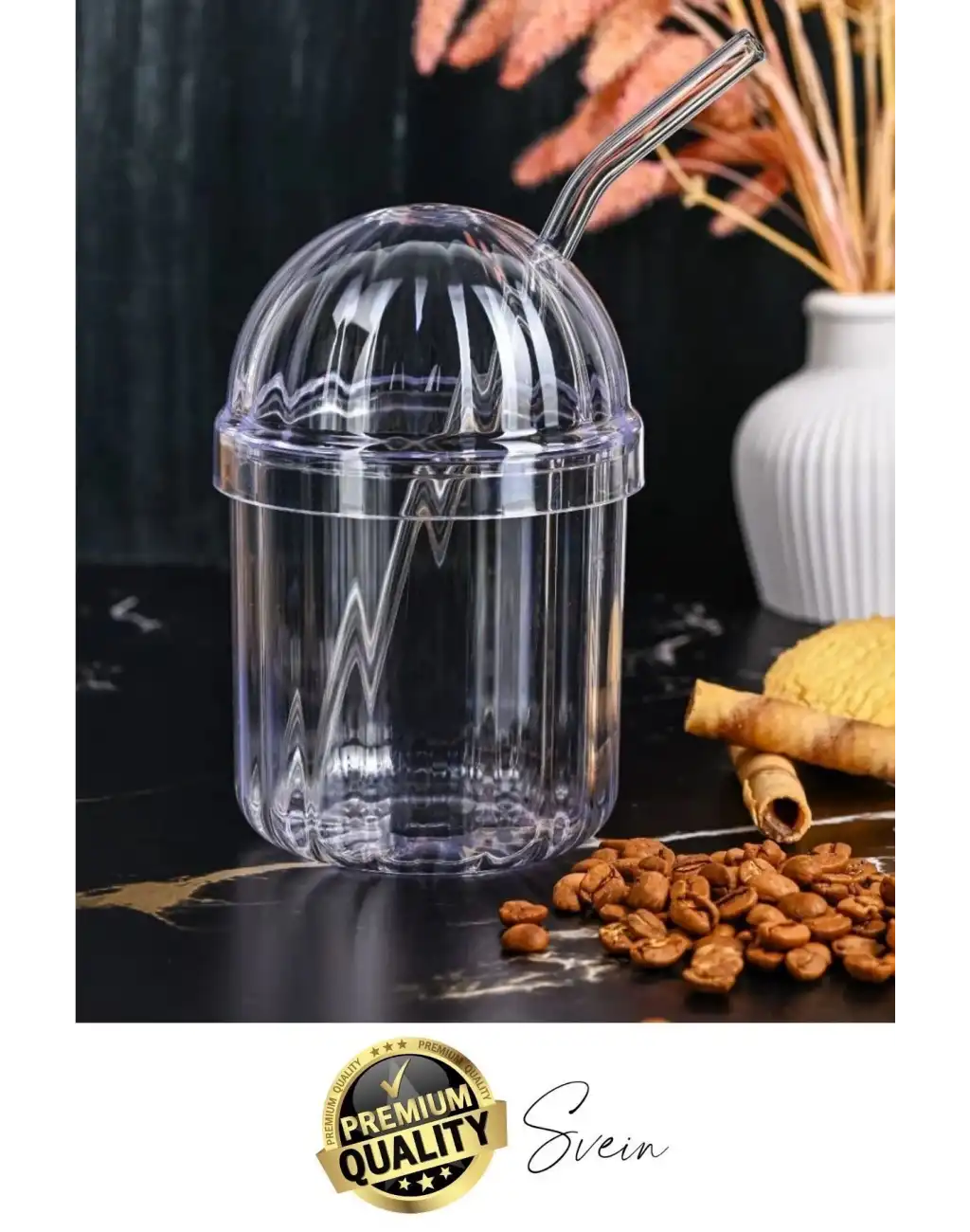 4lü Kapaklı Cam Pipetli Kristal Sert Mika Bardak Limonata Çay Kahvaltı Kupa Kahve Fincan Pinterest