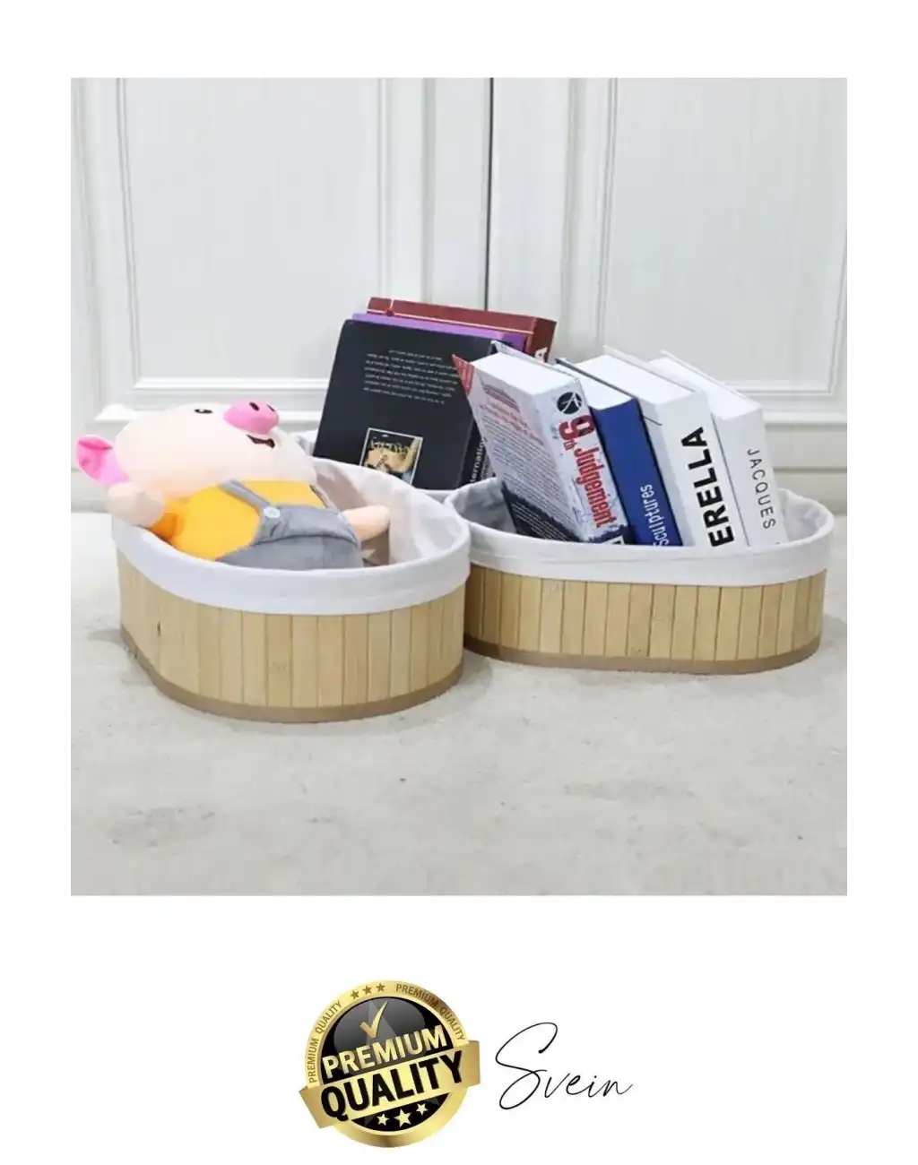 3lü Çok Amaçlı Bambu Düzenleyici Banneton Örtülü Sepet Eşya Kutusu Saklama Banyo Kozmetik Organizer