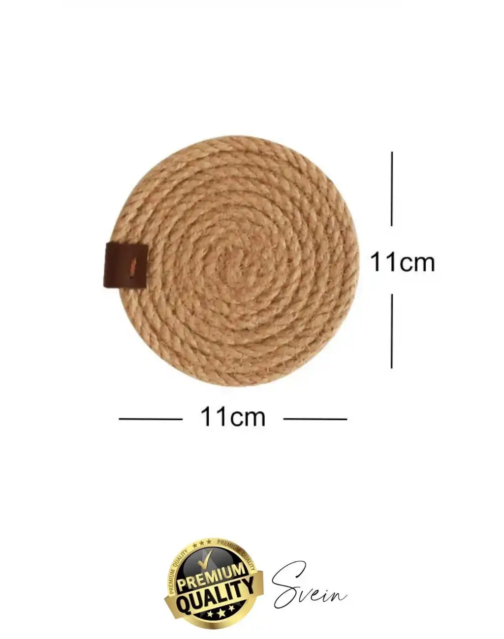 Özel Üretim 6 Adet Jüt Dokuma Halat İçecek Bardak Altlığı Seti Hasır Yuvarlak Sofra Rattan El Yapımı