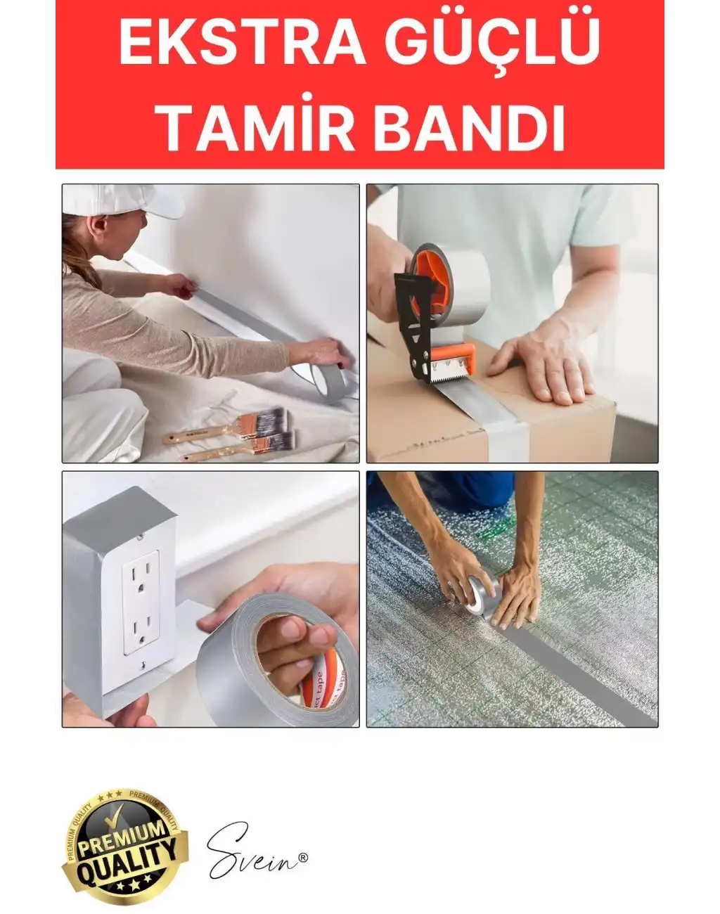 2 Adet 10 Mt Gri Lifli Tamir Takviye Onarım Bandı Su Geçirmez Sızdırmaz Kuvvetli Dayanıklı Çatlak