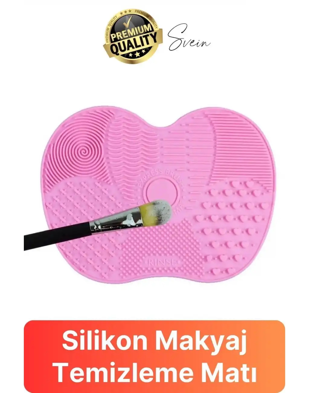 Pratik Yeni Silikon Fırça Temizleyici Kozmetik Makyaj Yıkama Jel Mat Ped Temizleme Bakım Taşınabilir