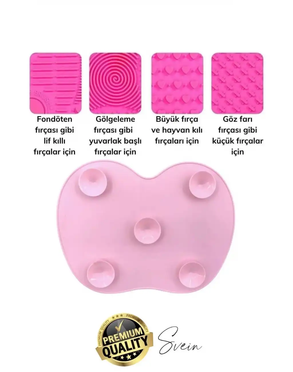 Pratik Yeni Silikon Fırça Temizleyici Kozmetik Makyaj Yıkama Jel Mat Ped Temizleme Bakım Taşınabilir