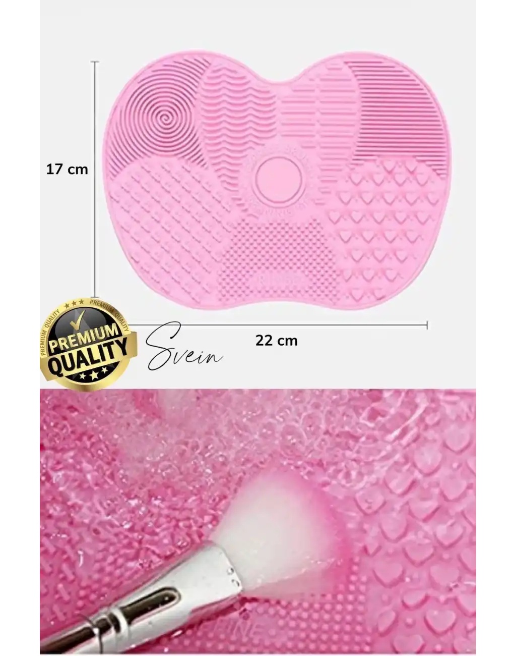 Pratik Yeni Silikon Fırça Temizleyici Kozmetik Makyaj Yıkama Jel Mat Ped Temizleme Bakım Taşınabilir