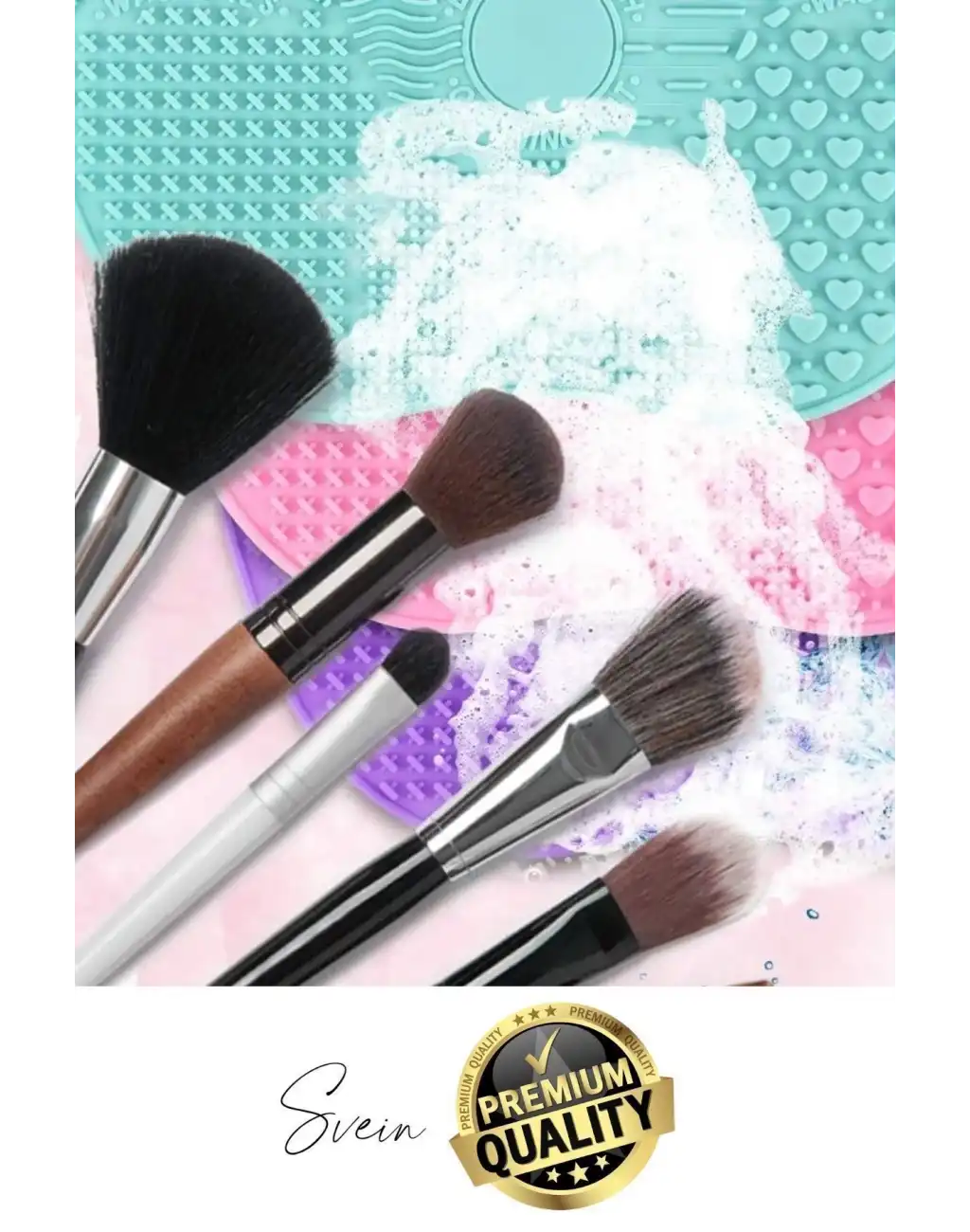 Pratik Yeni Silikon Fırça Temizleyici Kozmetik Makyaj Yıkama Jel Mat Ped Temizleme Bakım Taşınabilir