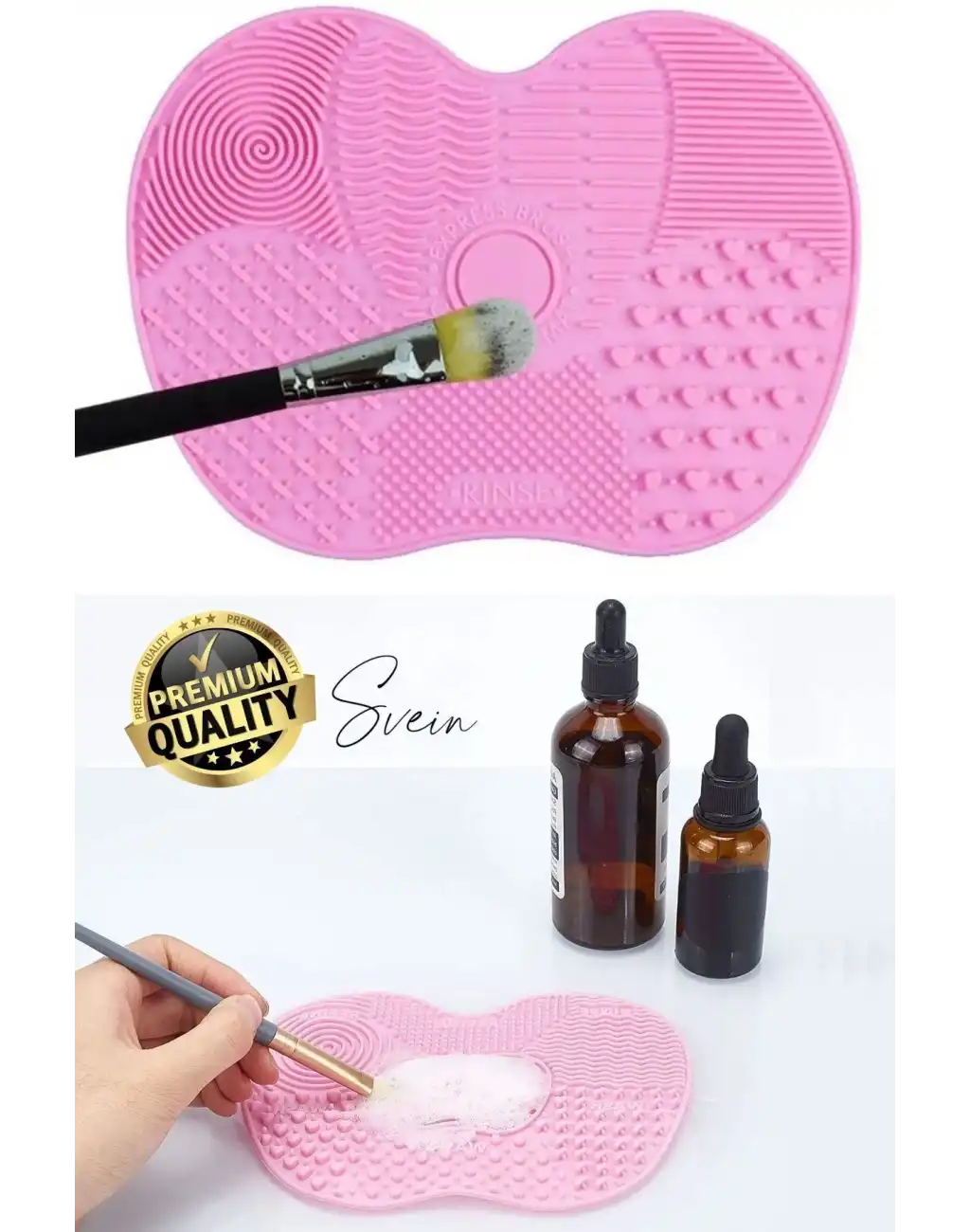 Pratik Yeni Silikon Fırça Temizleyici Kozmetik Makyaj Yıkama Jel Mat Ped Temizleme Bakım Taşınabilir