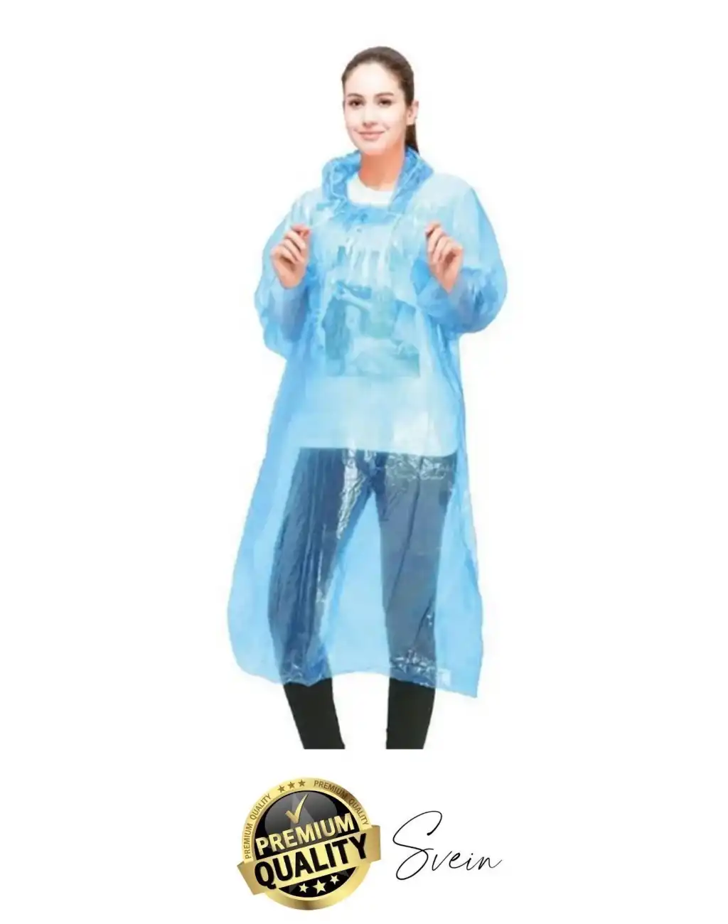 10lu Taşınabilir Kadın Erkek Unisex Yağmurluk Su Geçirmez Kullanımlık Kamp Yürüyüş Kapşonlu