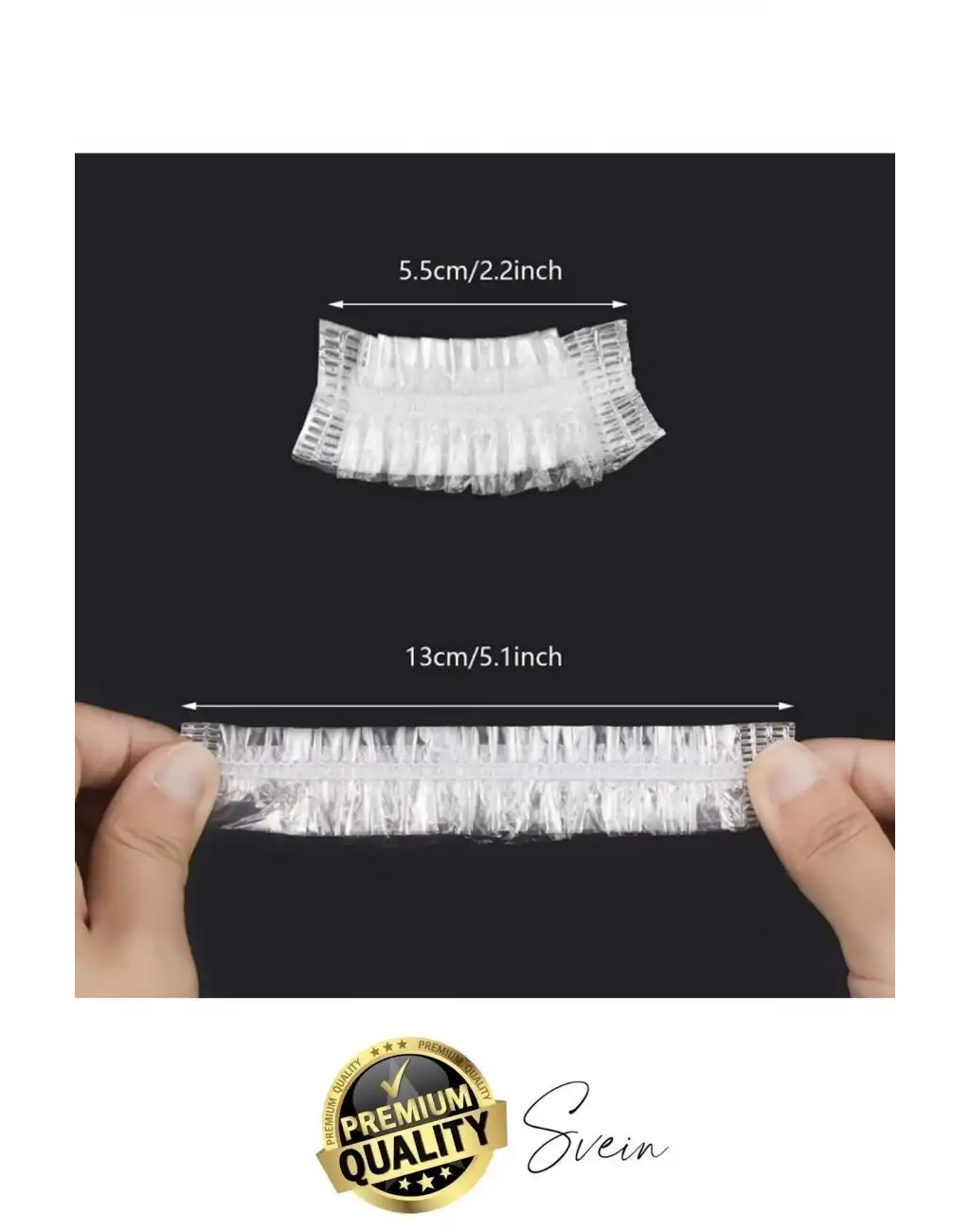 Pratik Su Geçirmez Çocuk Yetişkin Koruyucu Dayanıklı Esnek Şeffaf Uyumlu Lastikli Kulak Bonesi