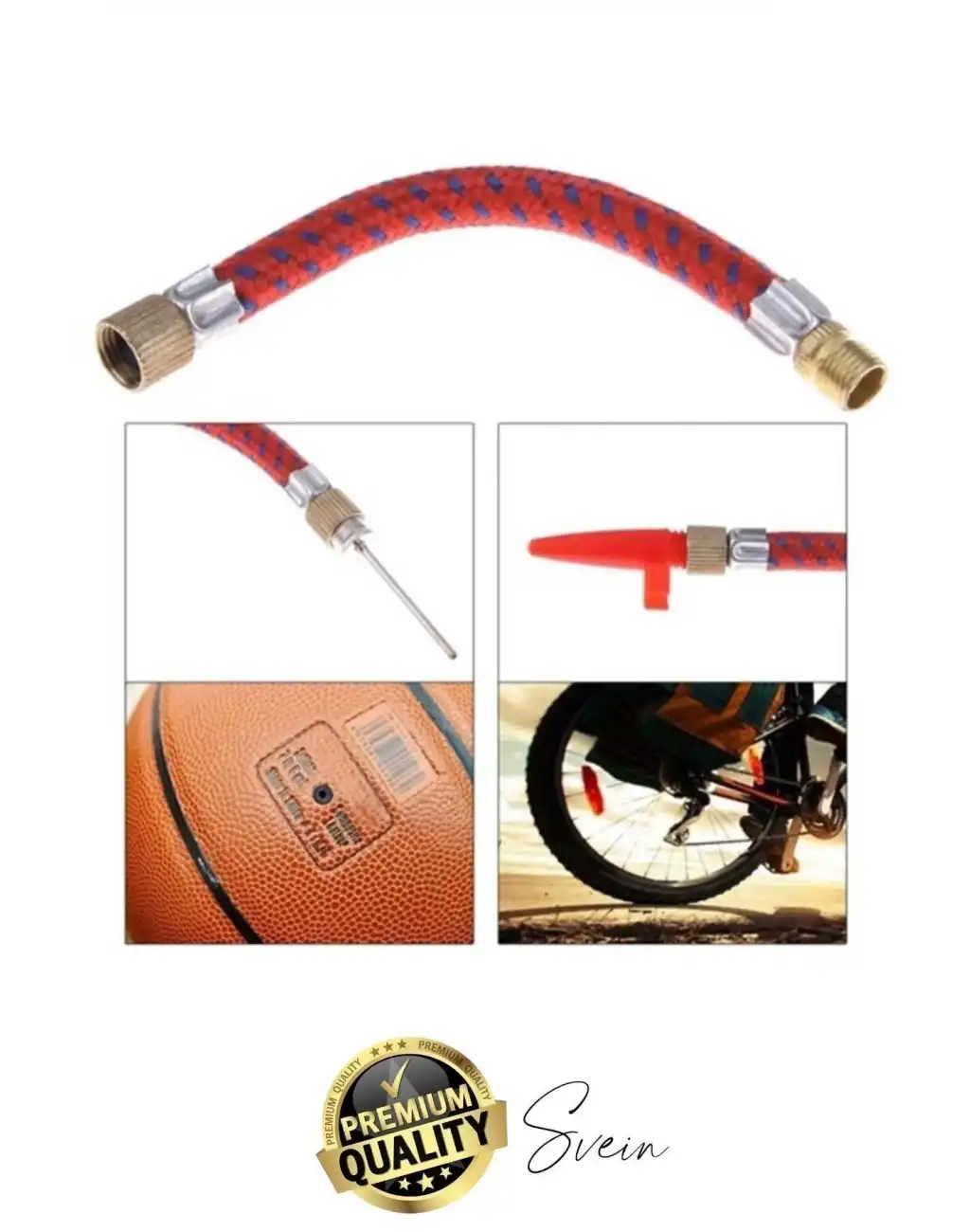 5 Parça Hava Şişirme Ucu İğnesi Aparatı Sibop Seti Spor Topu Basketbol Futbol Bisiklet Lastik Amaçlı