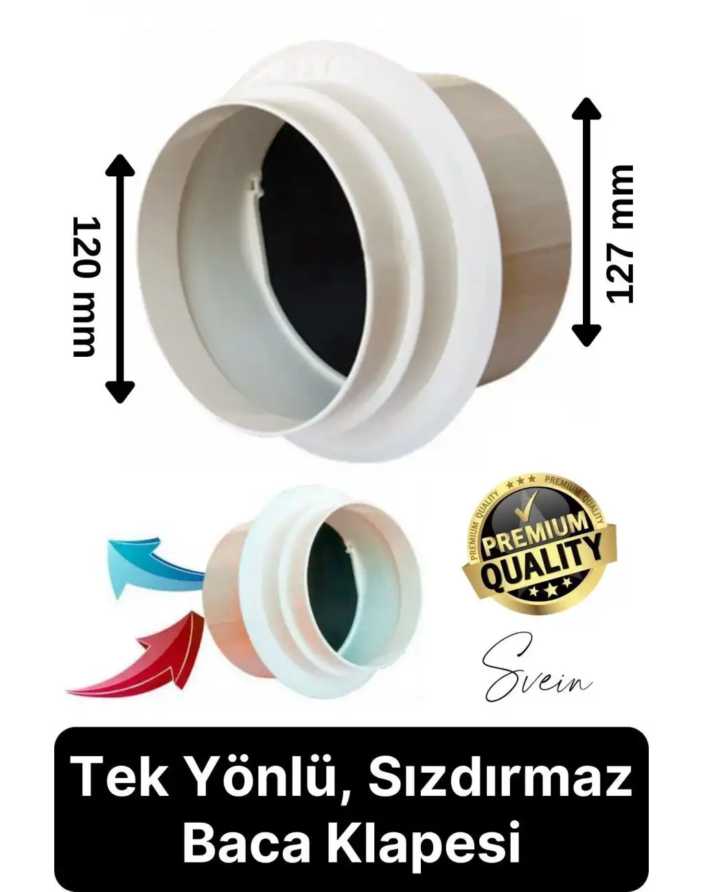 #Klape Tek Yönlü Baca Klapesi Mutfak Sızdırmaz Contalı Çekvalfi Aspiratör Davlumbaz Kötü Koku Önleyici