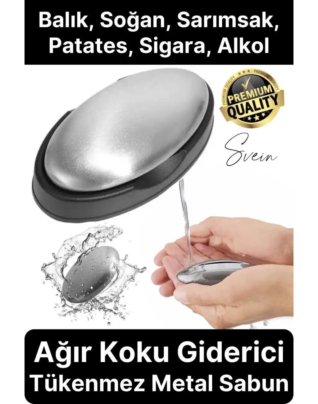 Paslanmaz Çelik Sabun Ellerden Güçlü Kötü Soğan Sarımsak Koku Giderici Temizleyici Mutfak Aletleri