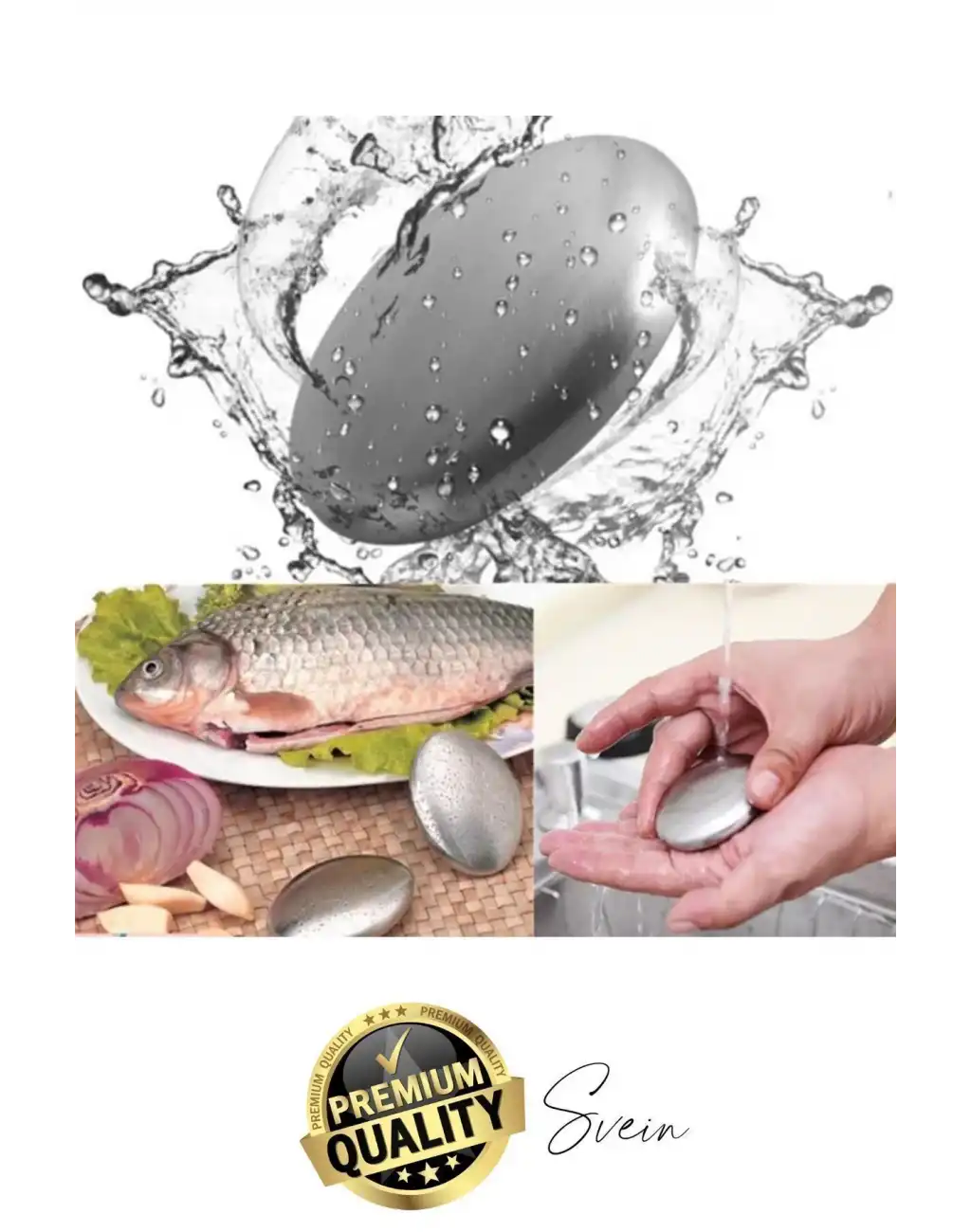 Paslanmaz Çelik Sabun Ellerden Güçlü Kötü Soğan Sarımsak Koku Giderici Temizleyici Mutfak Aletleri