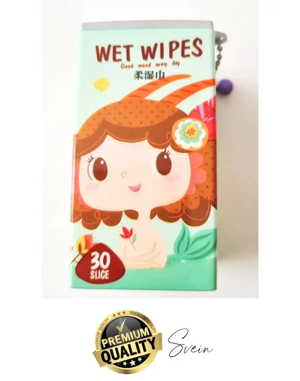 Özel Üretim 2 Adet Teneke Kutu Görünümlü Islak Mendil Anahtarlık Çocuk Figürlü Mini Cep Çanta Uyumlu