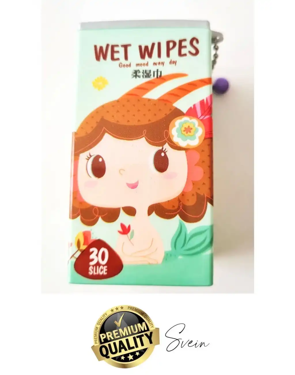 Özel Üretim Teneke Kutu Şekil Görünümlü Islak Mendil Anahtarlık Çocuk Figürlü Mini Cep Çanta Uyumlu