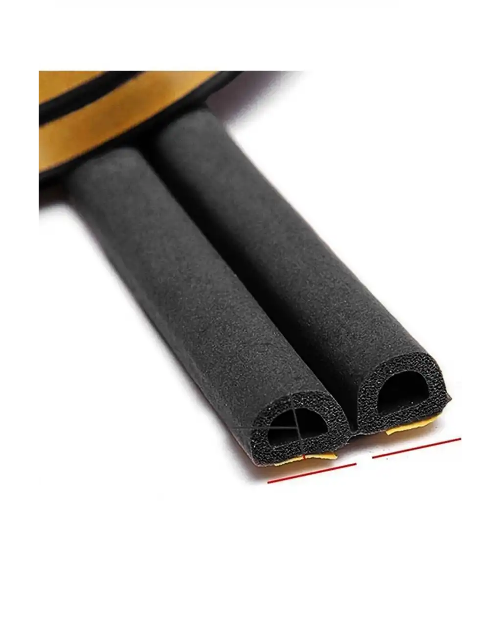 4 Metre Siyah Pvc Doğrama Kapı Pencere Soğuk Geçirmez Sızdırmaz İzolasyon Fitil Yapışkanlı 2x2=4 mt