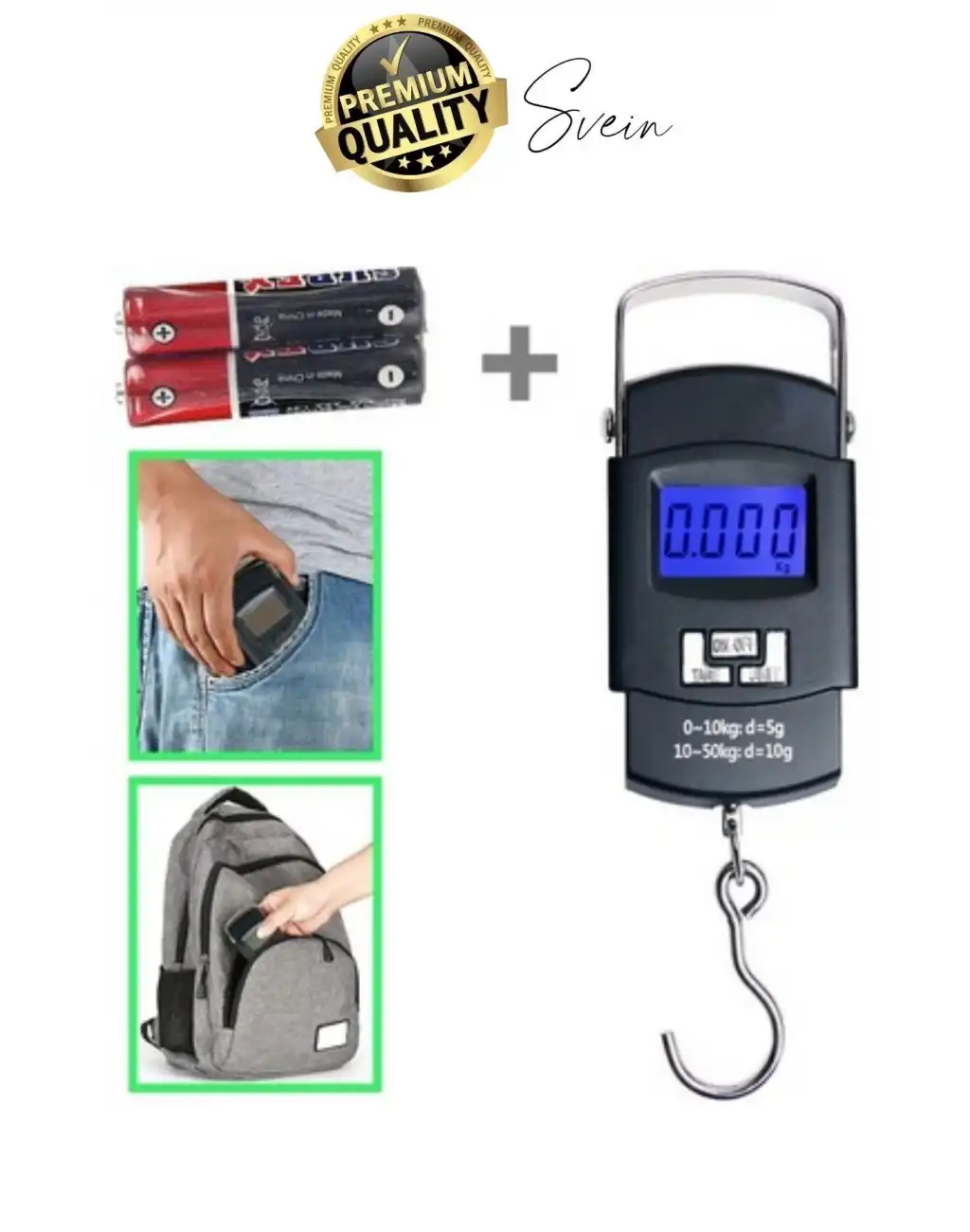 Taşınabilir Hassas Elektronik Terazi El Askılı Ölçekli LCD Dijital Göstergeli Ağırlıkları Bagaj