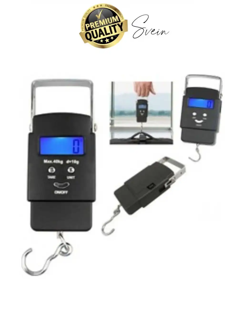 Taşınabilir Hassas Elektronik Terazi El Askılı Ölçekli LCD Dijital Göstergeli Ağırlıkları Bagaj