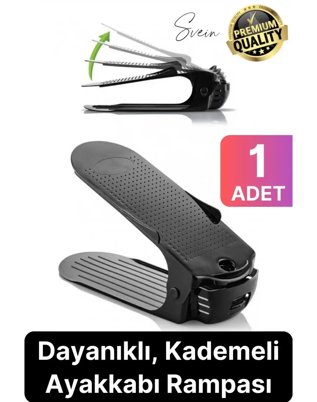 Ayakkabı Rampası İstifleyici Dolap İçi Depolama Organizer Koruyucu Katlı Düzenleyici Ayarlanabilir