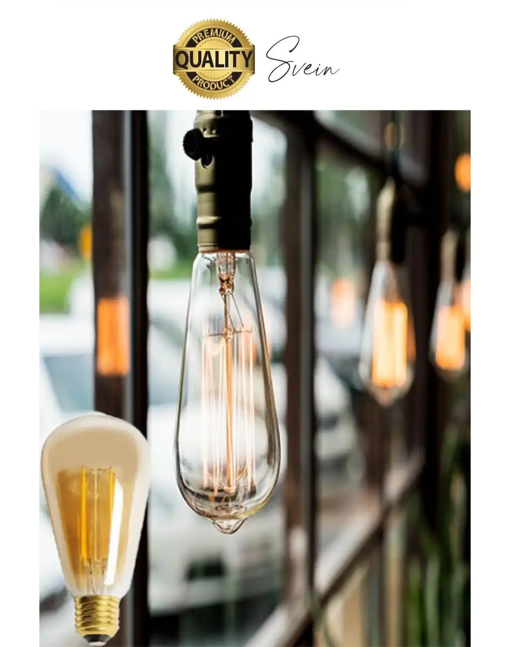 Cata 2 Adet Vintage Spiral Filament Rustik Retro Akkor LED Ampul Yüksek Işıklandırma Lamba Gün Işığı E27