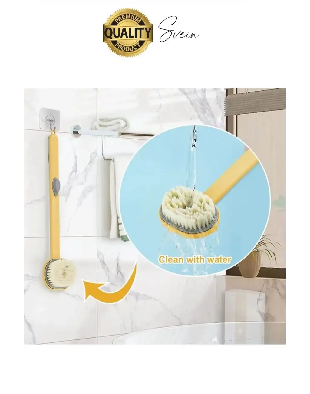 Saplı Sıvı Sabun Duş Jeli Şampuan Peeling Etkili Silikon Hazneli Pratik Sırt Kesesi Duş Fırçası