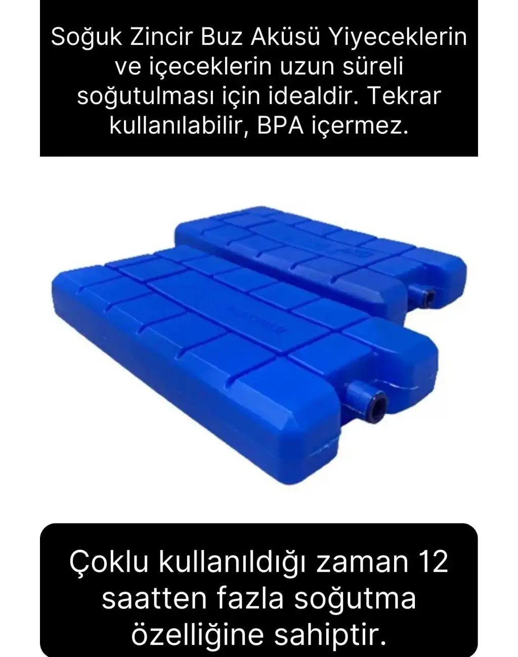 10 Adet Buz Aküsü 12 Saat Termal Soğutma Kamp Piknik Seyahat Yiyecek İçecek Çanta Soğuk Kutusu