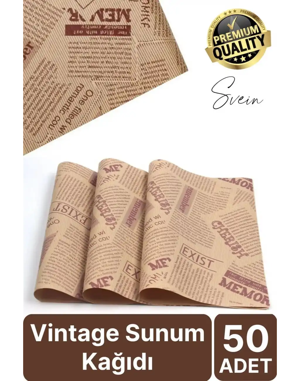 50 Adet Özel Üretim Desenli Sunum Kağıdı Gazete Pinterest Fenomen Dekorasyon Masa Tabak Altlığı