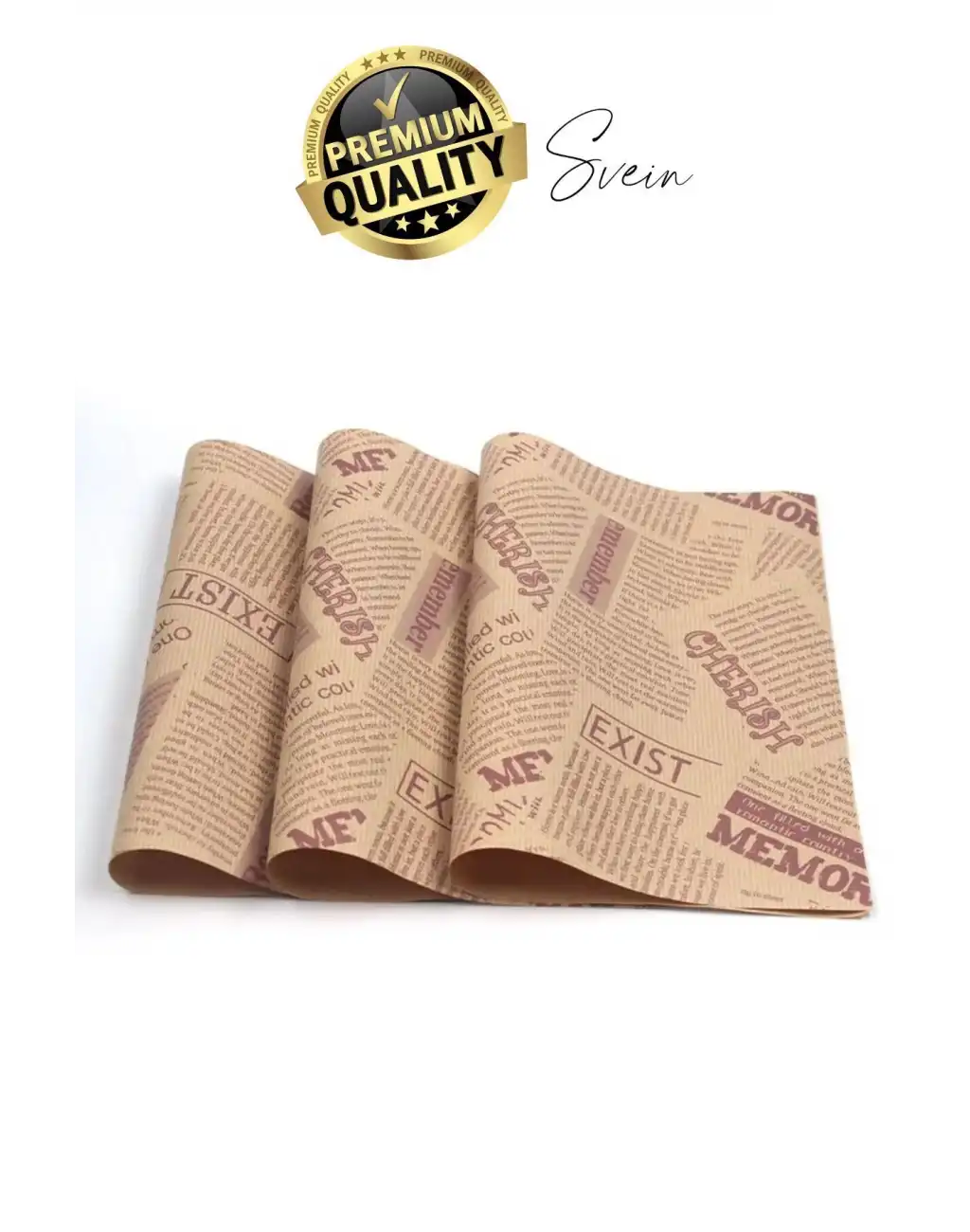 50 Adet Özel Üretim Desenli Sunum Kağıdı Gazete Pinterest Fenomen Dekorasyon Masa Tabak Altlığı