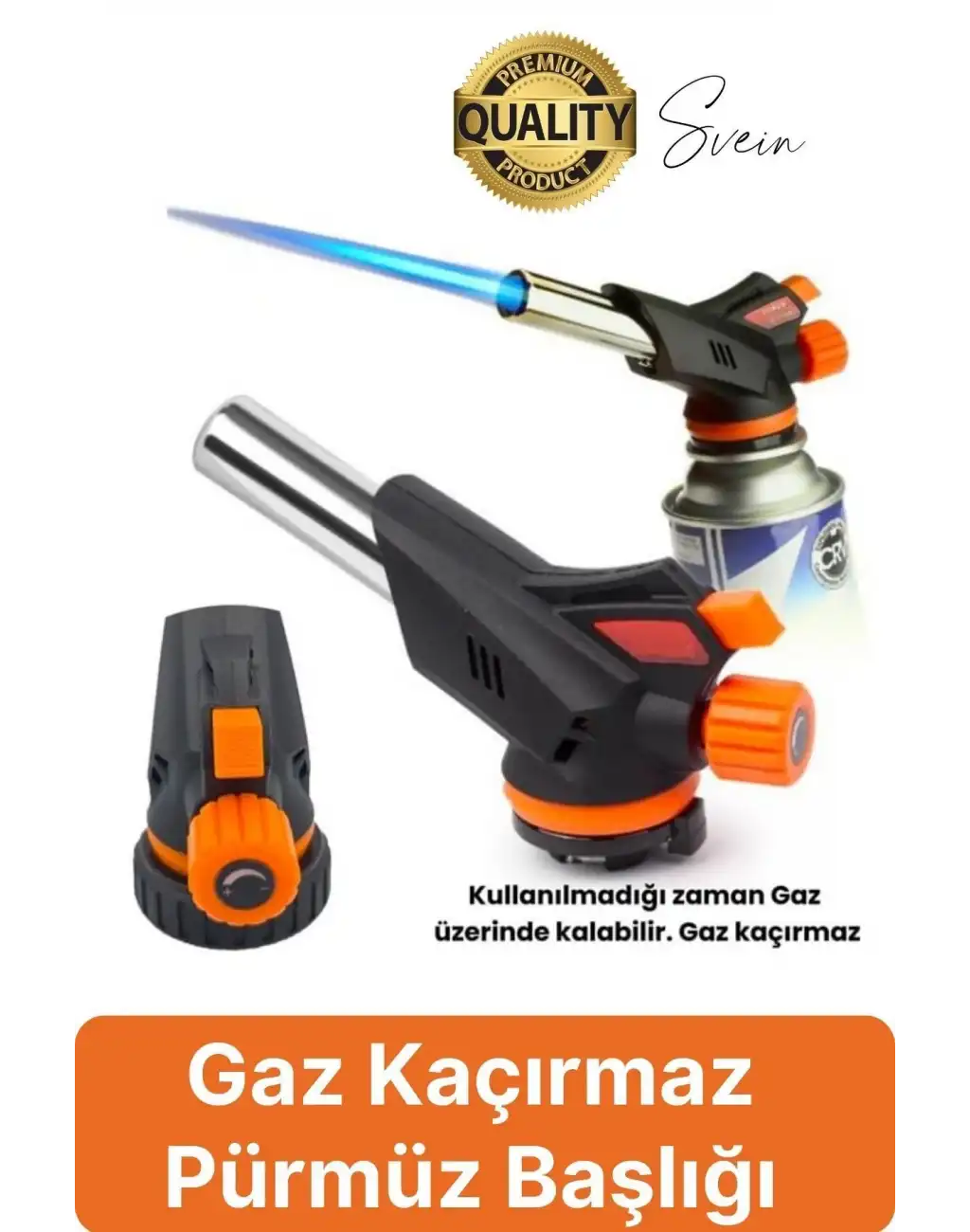 Portatif Ayarlı Pürmüz Başlığı Mutfak Bütan Pişirme Çakmak Alev Barbekü Ateş Piknik Aleti Paslanmaz