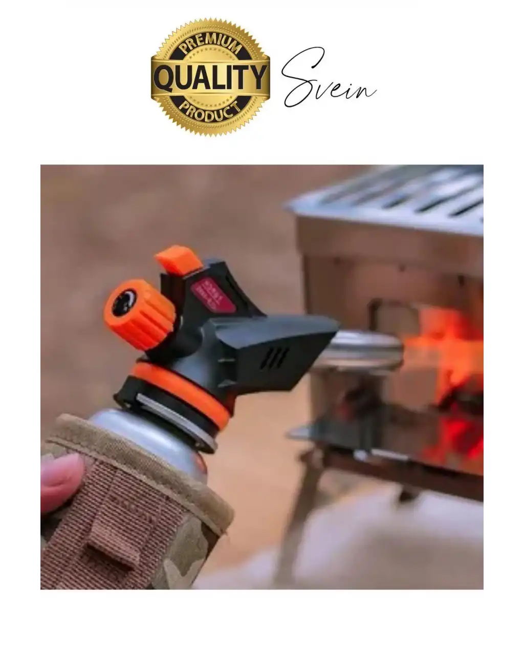 Portatif Ayarlı Pürmüz Başlığı Mutfak Bütan Pişirme Çakmak Alev Barbekü Ateş Piknik Aleti Paslanmaz