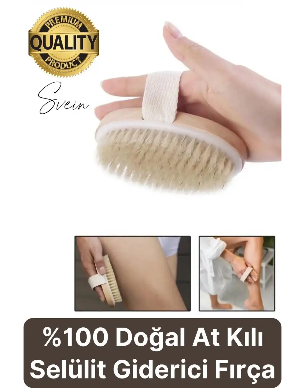%100 Doğal At Kılı Çatlak Karşıtı Banyo Peeling Fırçası Kese Ölü Deriden Arındırır