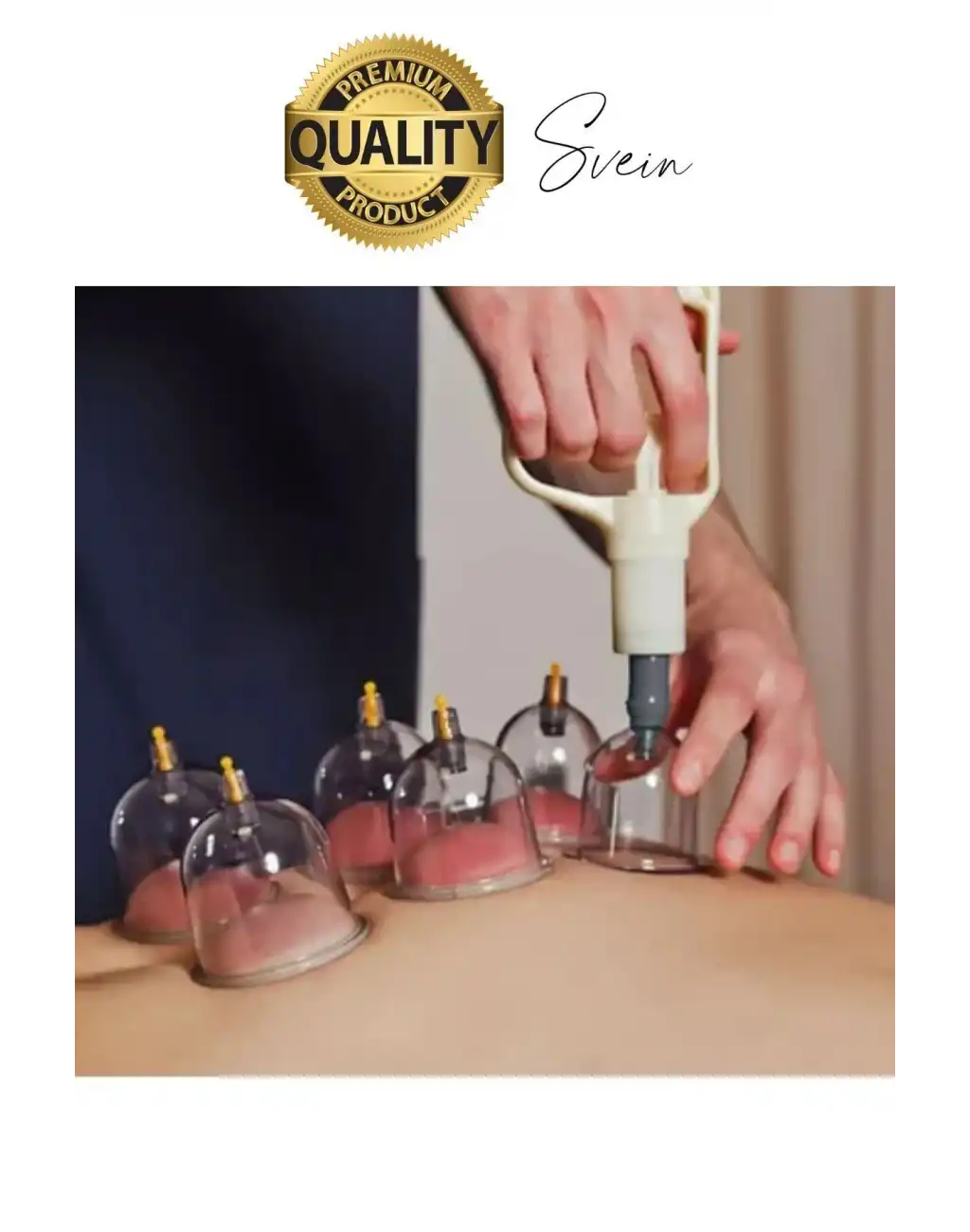 Özel Üretim Fizyoterapi Seri 12 Parça Vakumlu Masaj Etkili Hacamat Kupa Çekme Seti Masaj Sırt