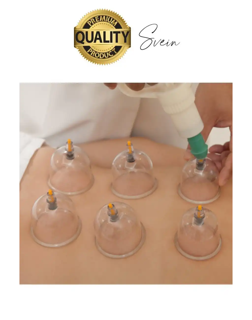 Özel Üretim Fizyoterapi Seri 12 Parça Vakumlu Masaj Etkili Hacamat Kupa Çekme Seti Masaj Sırt