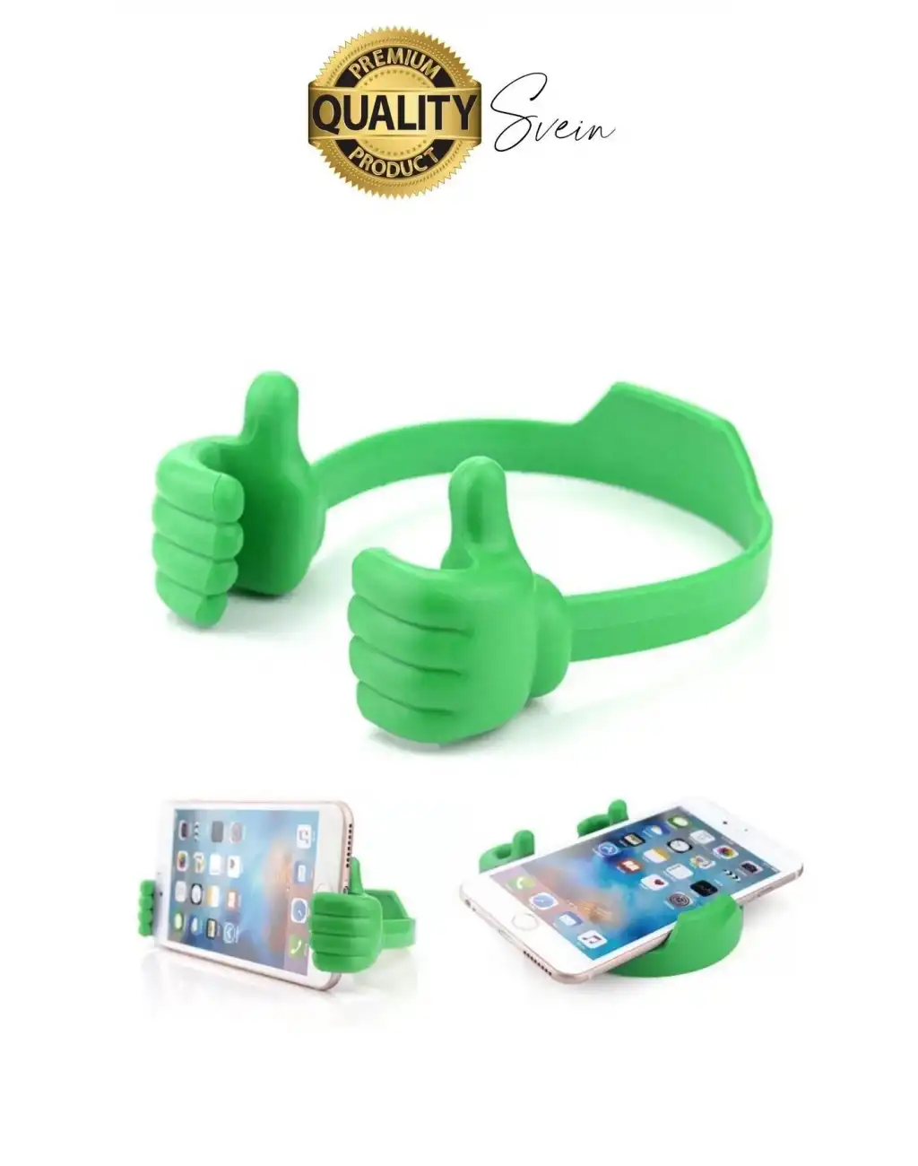 Sevimli 2 El Ayarlı Dikey Yatay Baş Parmak Şekilli Dekoratif Tablet Ekran Tutucu Mobil Masaüstü