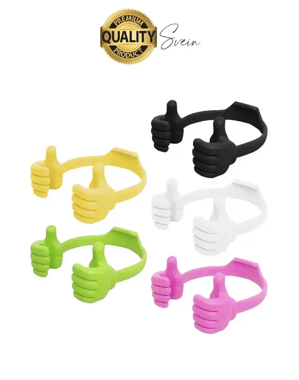 Sevimli 2 El Ayarlı Dikey Yatay Baş Parmak Şekilli Dekoratif Tablet Ekran Tutucu Mobil Masaüstü