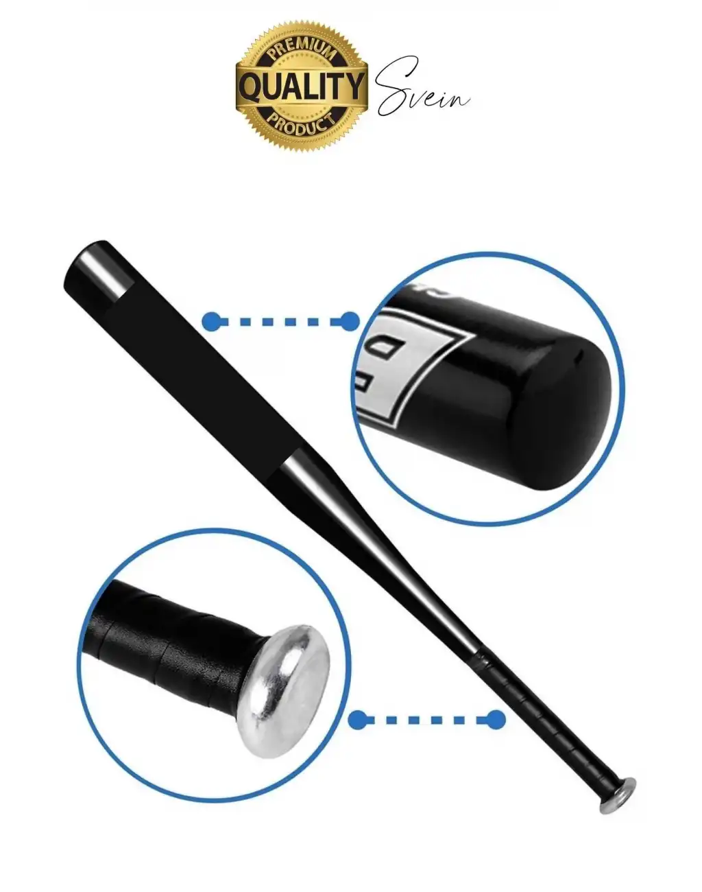 Özel Üretim %100 Metal Alaşım Orijinal 25 inç 64cm Metal Beyzbol Sopası Mükemmel Kavrayış Kırılmaz