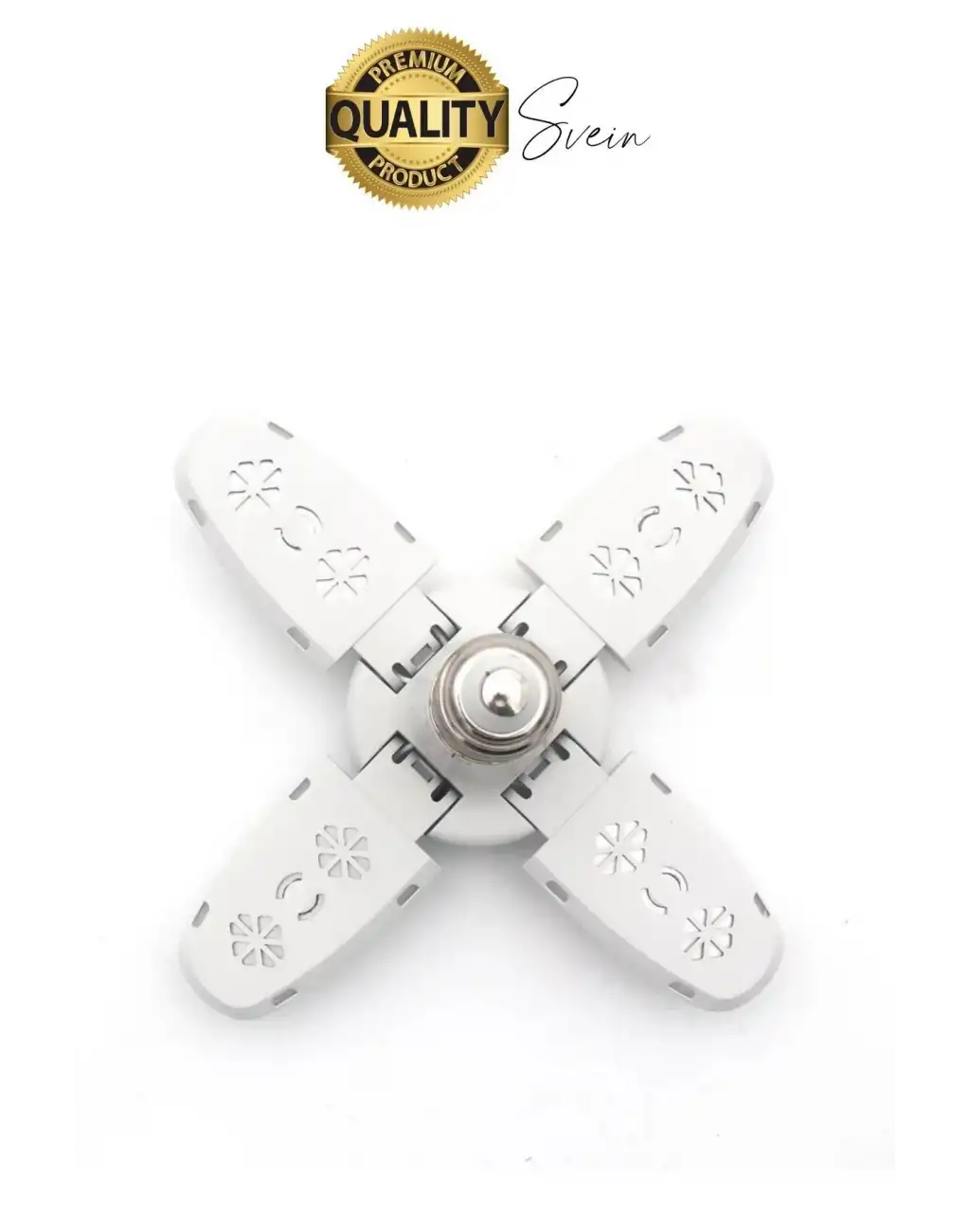 Özel Tasarım 4 Kollu Kanatlı Katlanabilir Yüksek Lümenli Tasarruflu Pervane Led Lamba Ampul Işık