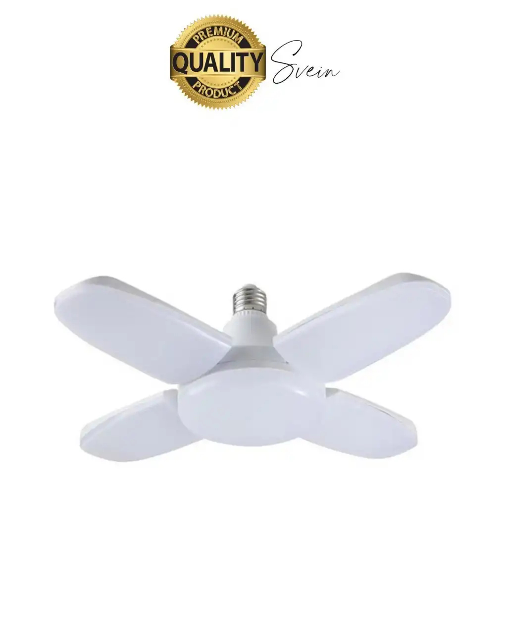 Özel Tasarım 4 Kollu Kanatlı Katlanabilir Yüksek Lümenli Tasarruflu Pervane Led Lamba Ampul Işık