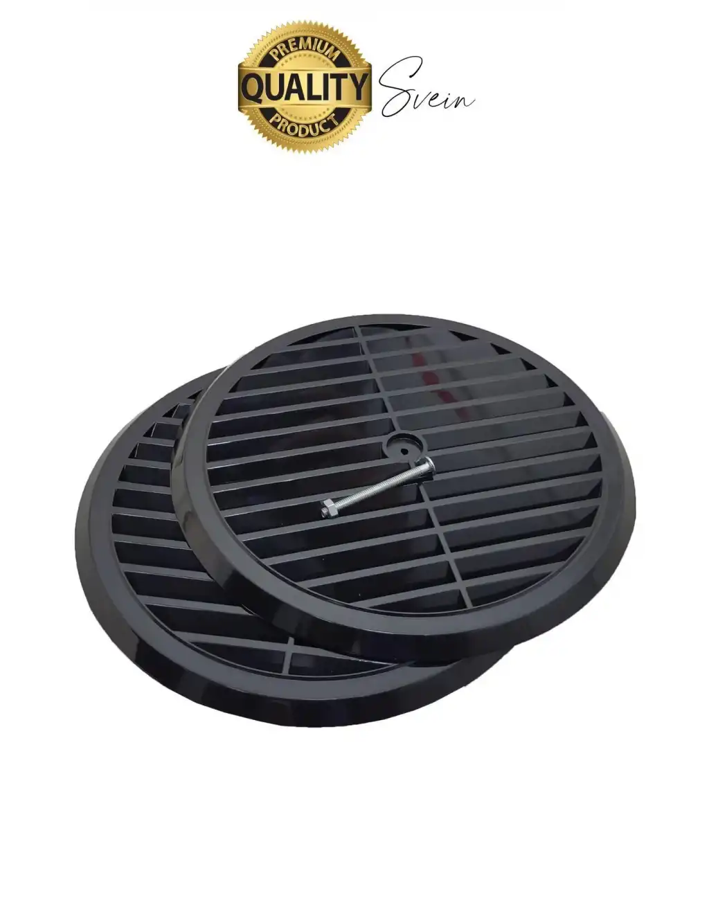 Aç Kapa Yalıtımlı Havalandırma Ayarlı 18cm Siyah Kapak Cam Menfezi Doğalgaz Boşluk Aparatı Başlık