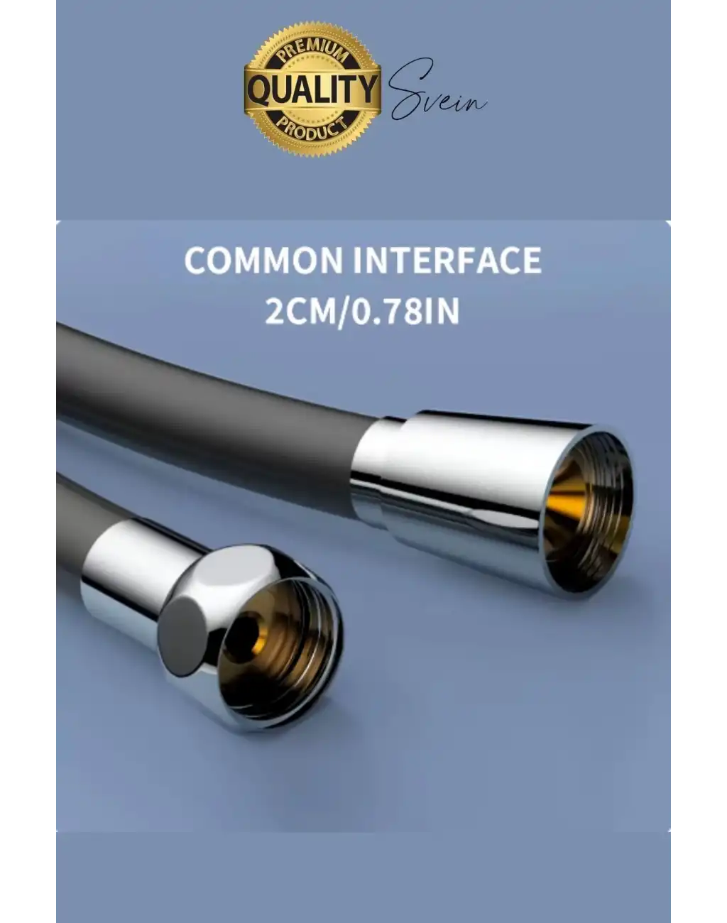 Premium 1,5 Metre Gri 360 Derece Dönebilen Kıvrılmayan Esnek Yumuşak Silikon Patlamaz Duş Hortumları