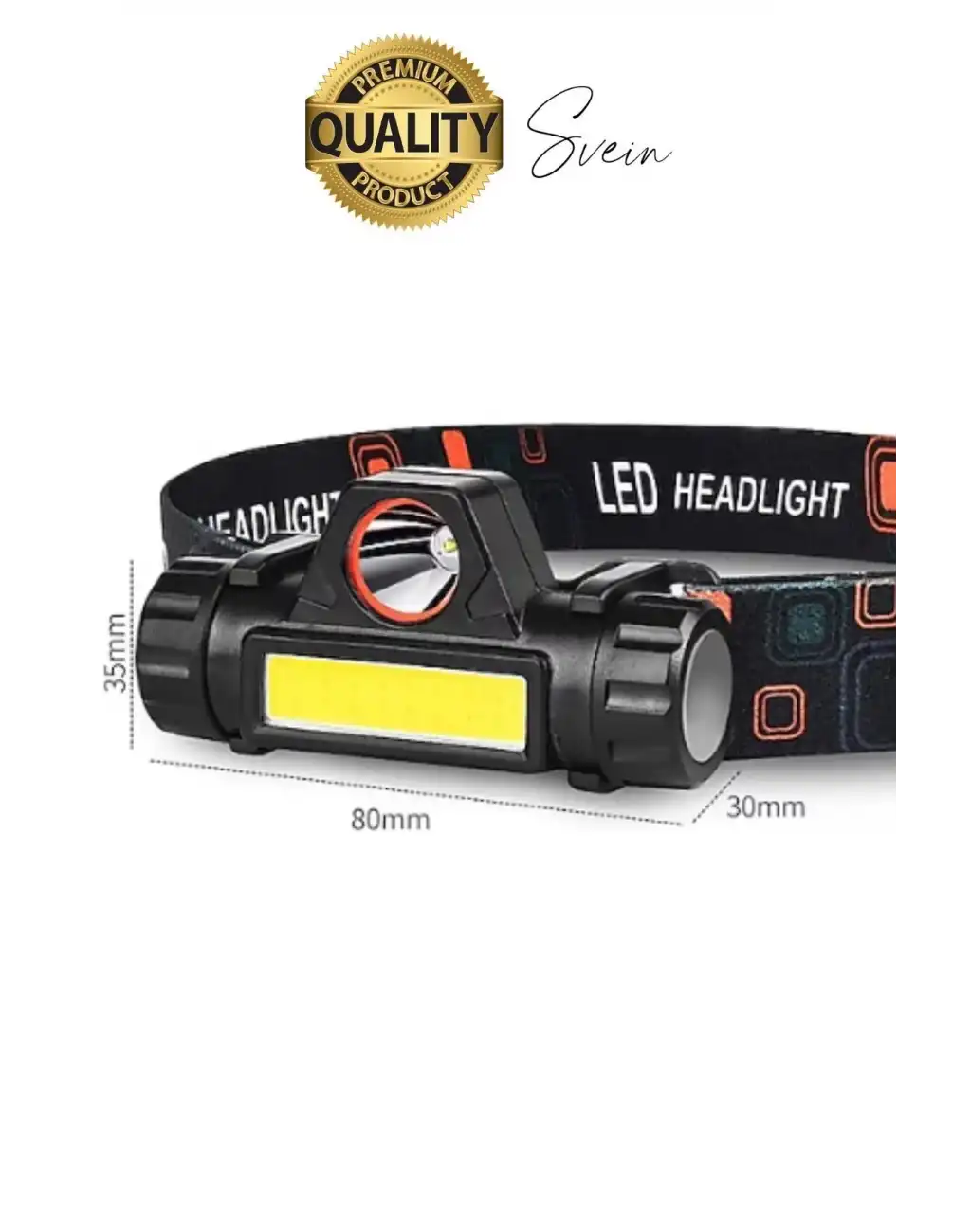 Cata Premium Kamp Yayla Köy Kafa Lambası Ledli Şarjlı Tamir Baş Feneri Madenci Işıklı Başlık Aparatı Mir