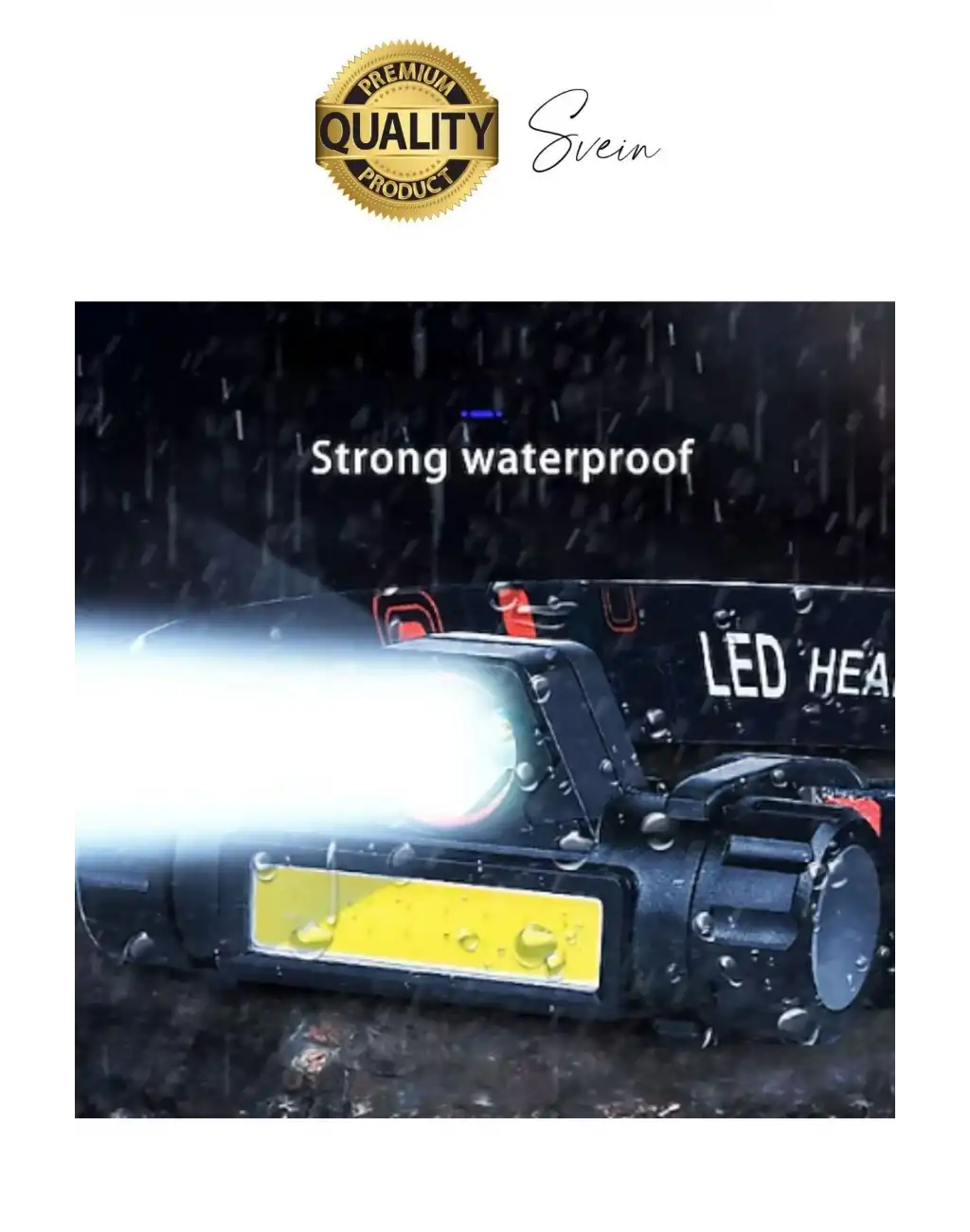 Cata Premium Kamp Yayla Köy Kafa Lambası Ledli Şarjlı Tamir Baş Feneri Madenci Işıklı Başlık Aparatı Mir