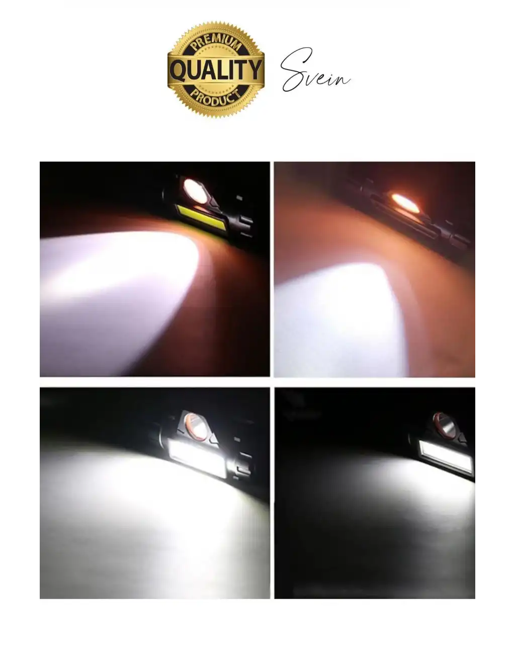 Cata Premium Kamp Yayla Köy Kafa Lambası Ledli Şarjlı Tamir Baş Feneri Madenci Işıklı Başlık Aparatı Mir