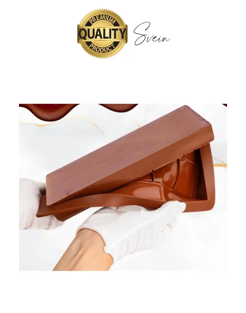 10 Bölmeli Dubai Çikolatası Kalıbı Silikon Bpa Free Kek Yapma Yıkanabilir Isıya Dayanıklı Esnek