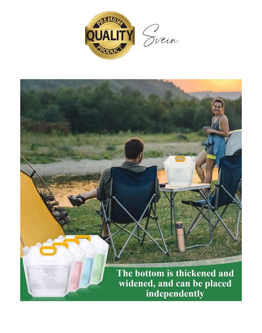 Premium 1 lt Dayanıklı Yer Kaplamaz İçecek Çantası Sporcu Kapaklı Tutamaç Suluk Matara Kamp Piknik